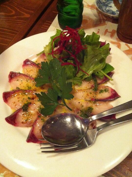 Kampachi carpaccio