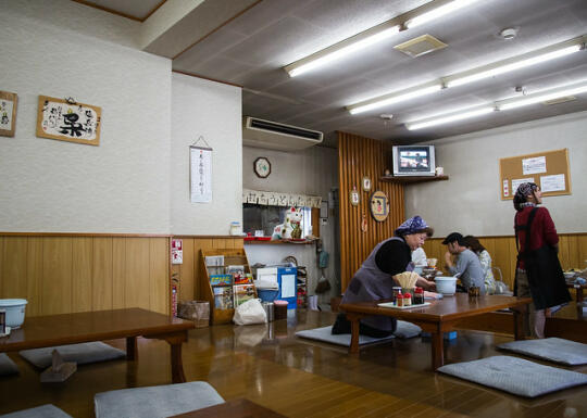 Inside the udon shop