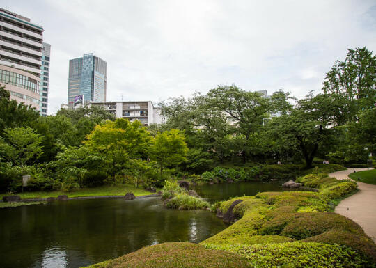 A small park in Roppongi Hills