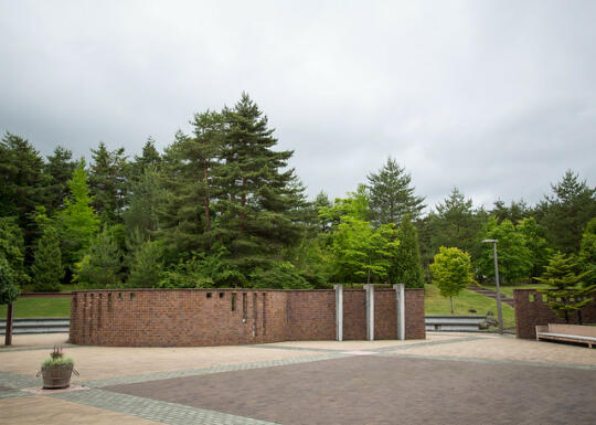 Outside the visitor's center