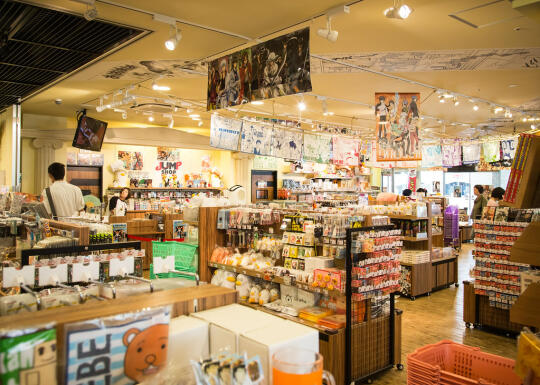 Inside the anime store