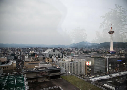 View of Kyoto from the roof of Kyoto Station