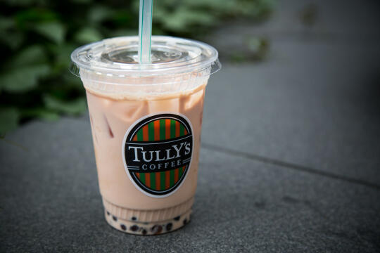 Boba milk tea from Tully's