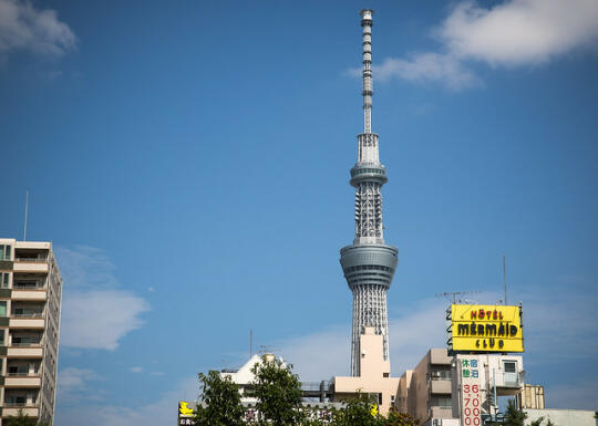 Tokyo Skytree as seen from Sensoji temple