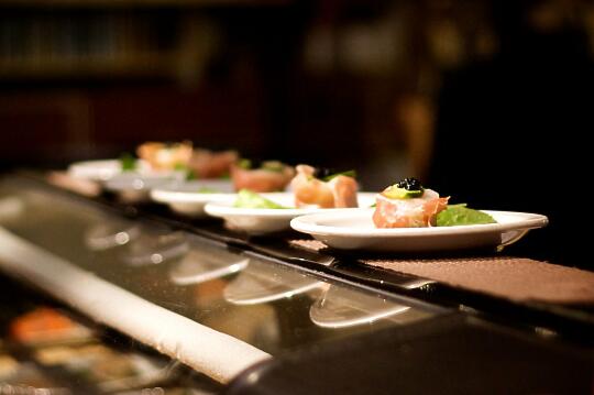 Scallop and Dungeness Crab Salad Wrapped in Prosciutto with Lumpfish Caviar and Avocado