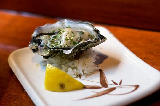 Small Pacific Oyster with Sake Butter