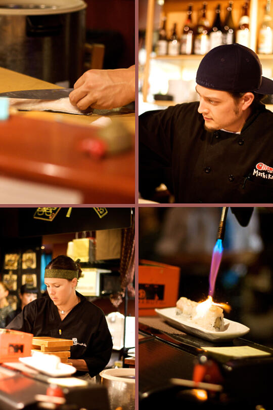 Preparing the Black Cod Roll