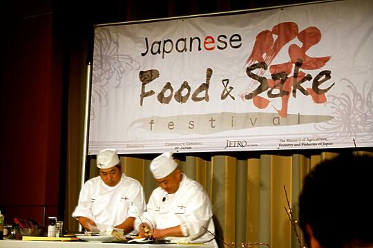 Cooking Demonstration on the Stage