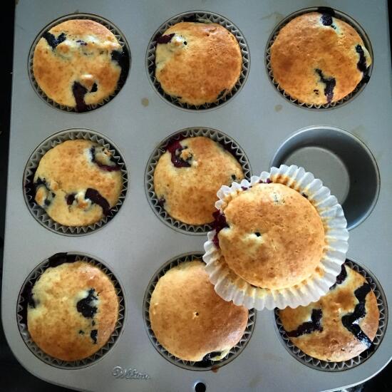 Blueberry muffins