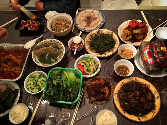 Lunar new year feast