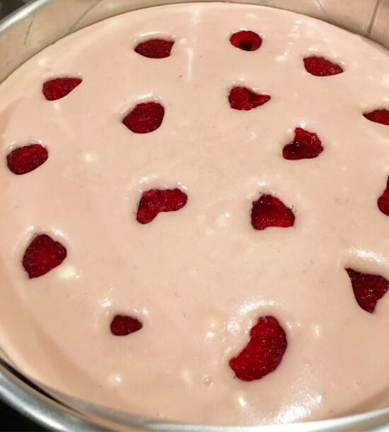 Raspberry mousse