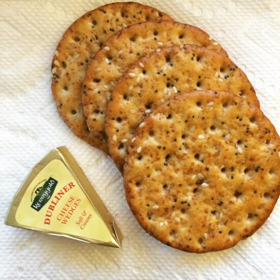 Dubliner cheese and crackers