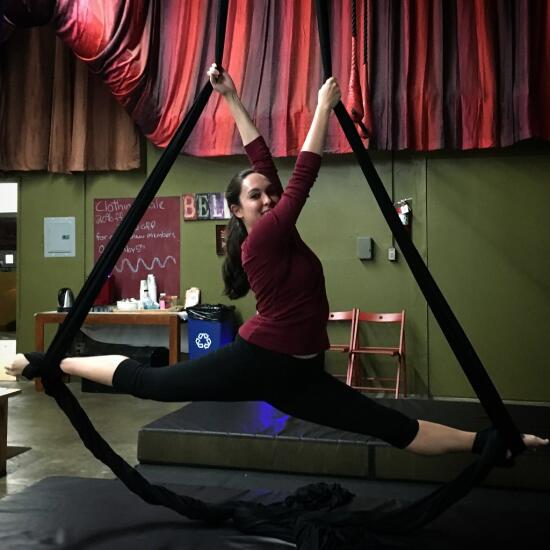 Allison on silks