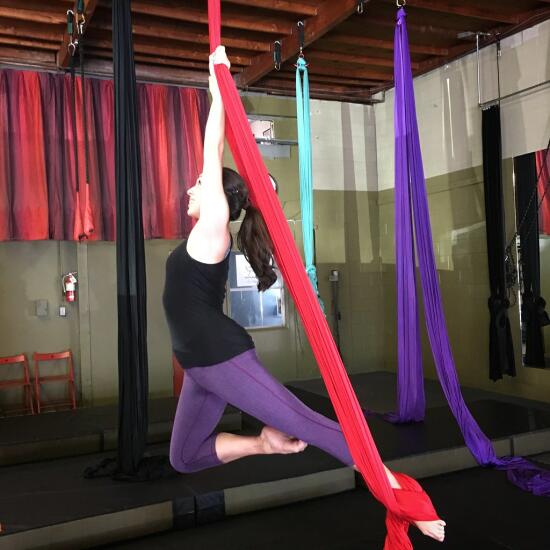 Allison on the silks