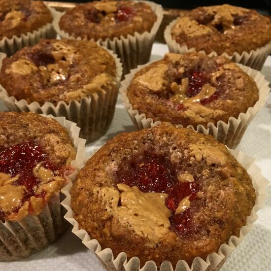 Peanut butter and jelly muffins