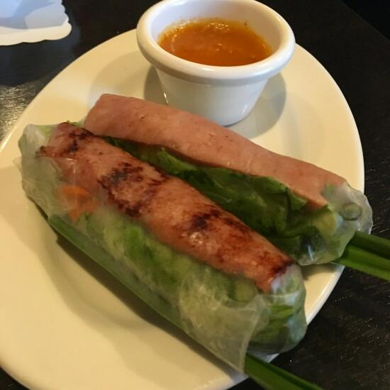 Nem nuong spring rolls