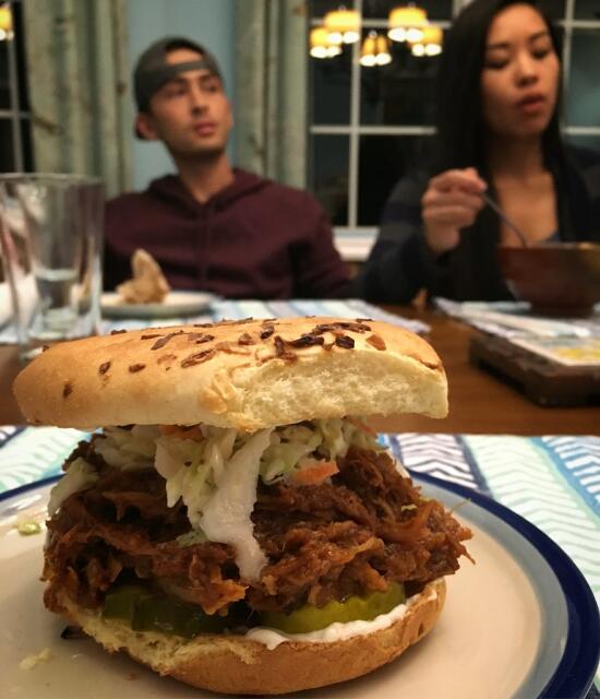 Pulled pork sandwich