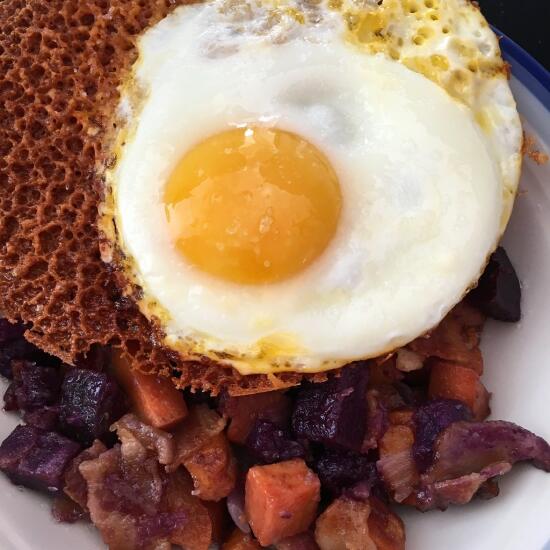 Sweet potato hash