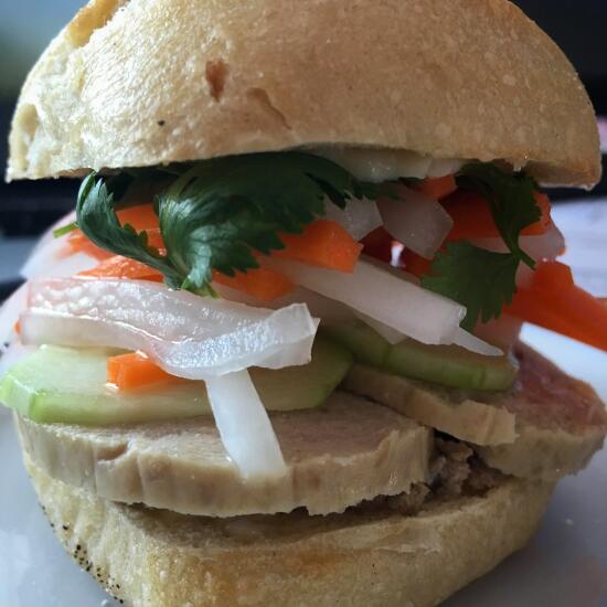 Homemade banh mi