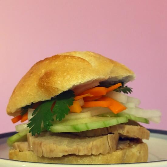 Homemade banh mi