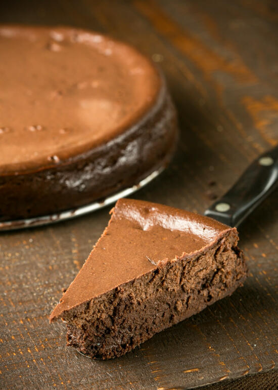 Triple Chocolate Brownie Bottom Cheesecake