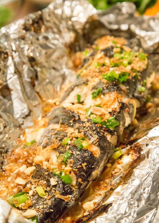 Vietnamese grilled catfish