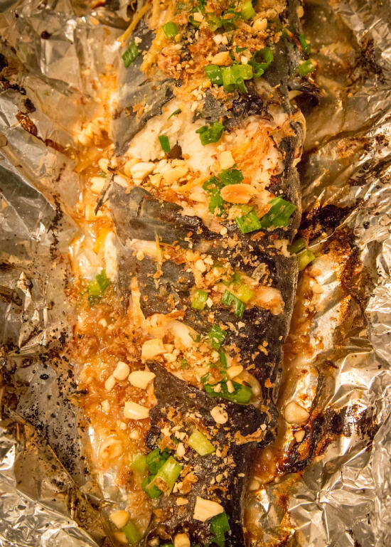 Vietnamese grilled catfish