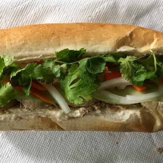 Homemade banh mi