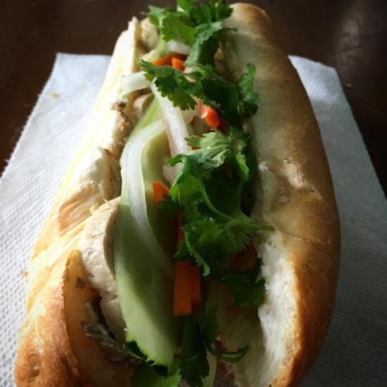 Homemade banh mi