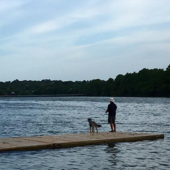 A man and his dog