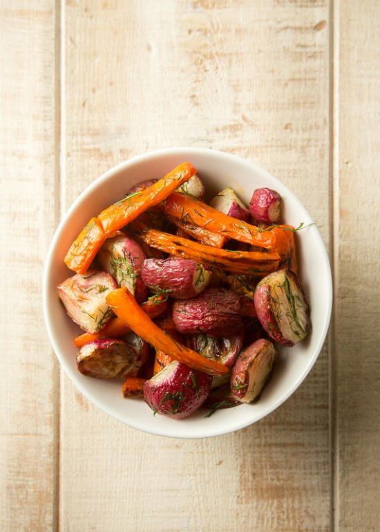 Carrots and Radishes with Dill