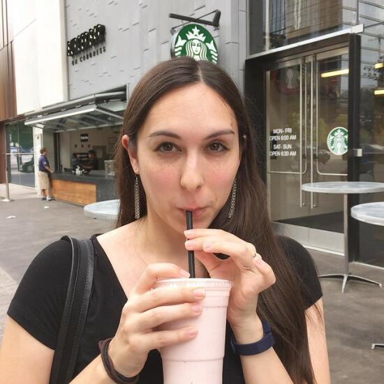 Burger Bar strawberry shortcake milkshake