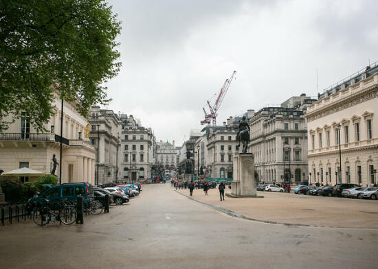 Walking to Picadilly Circle Station