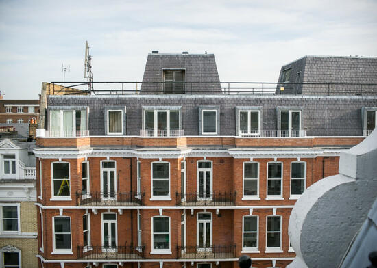 The view from our room in the Ampersand Hotel