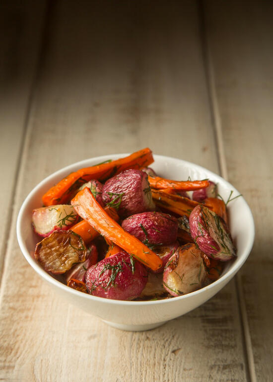 Carrots and Radishes with Dill