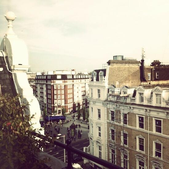 London from our balcony