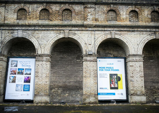 Waiting for the train at South Kensington station