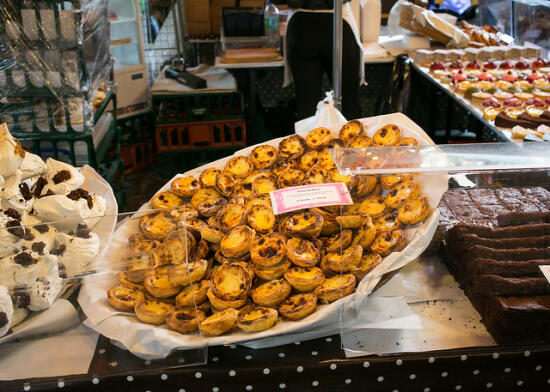 Vendors inside Borough Market