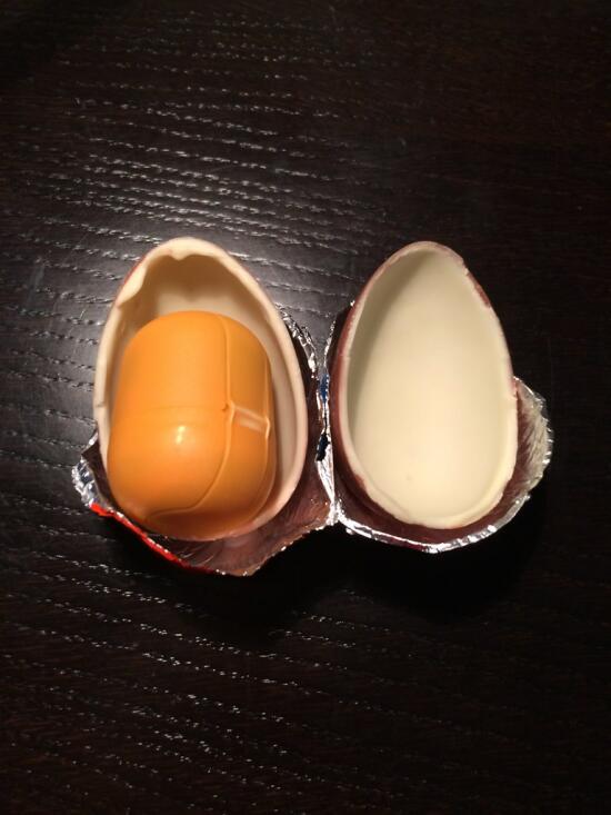 Opening Kinder egg