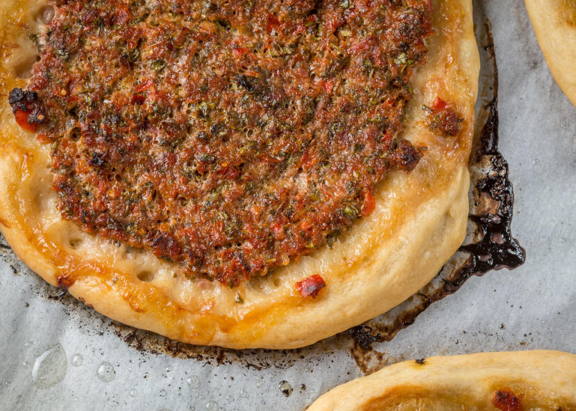 Armenian food: baklava and lahmajoon